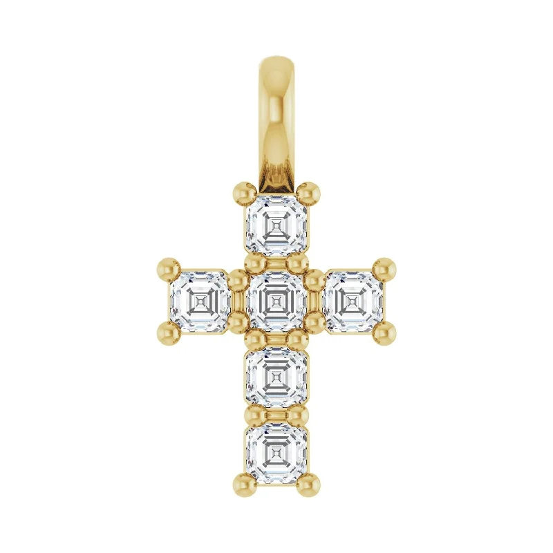 Elegant Jewelry, Exclusive Prices – Shop Now Effortless Style, Endless Impact 14k Gold Asscher Cut 1/3ct Lab-Grown Diamond Pendant