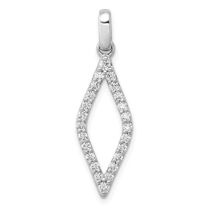 Customized Silver Jewelry For Unique Style Top Deals 14K White Gold Lab Grown Diamond Fancy Pendant (0.5ct, VS, G-H)