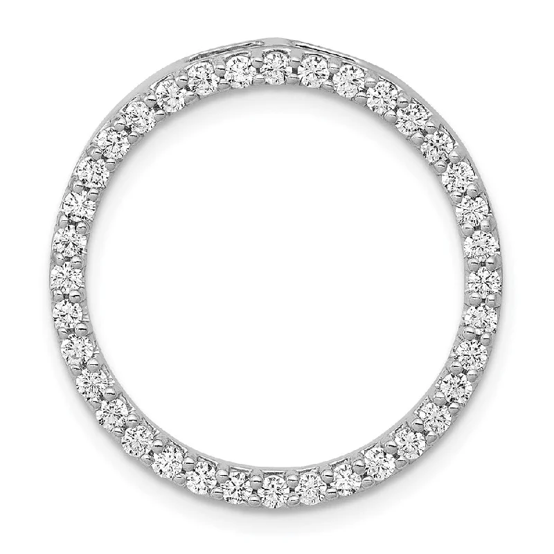 Bestselling Jewelry At Special Promotional Rates Trend Forward Threads 14K White Gold Lab Grown Diamond Circle Pendant (0.72ct, VS, G-H)