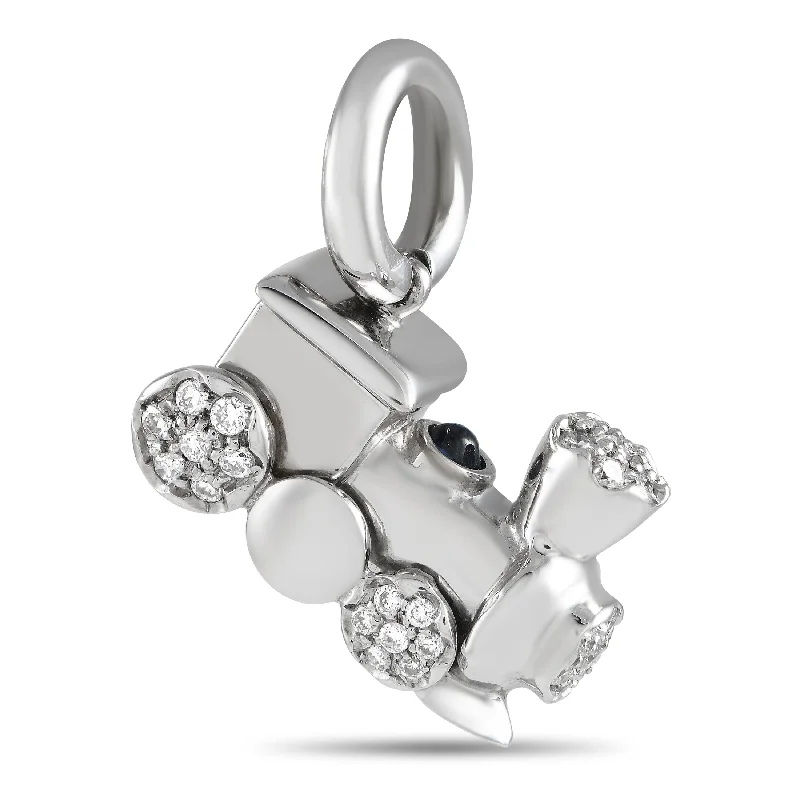 Limited-Time Jewelry Discounts – Shine Without The Splurge Limited Time Special Offer Aaron Basha 18K White Gold Diamond Choo-Choo Train Charm AB10-111124