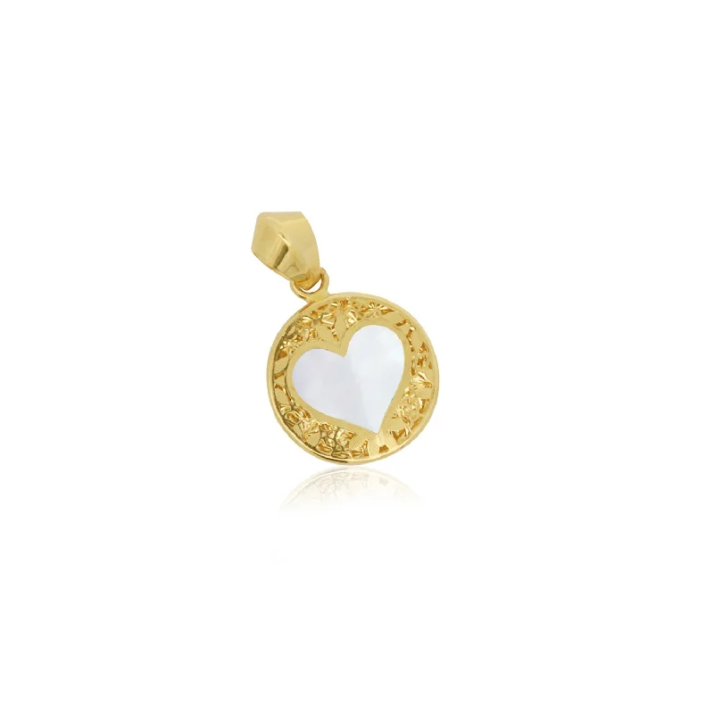 Trending Jewelry Now Available At Exclusive Prices Break Fashion Norms Mother of Pearl Lace Heart Charm 13mm