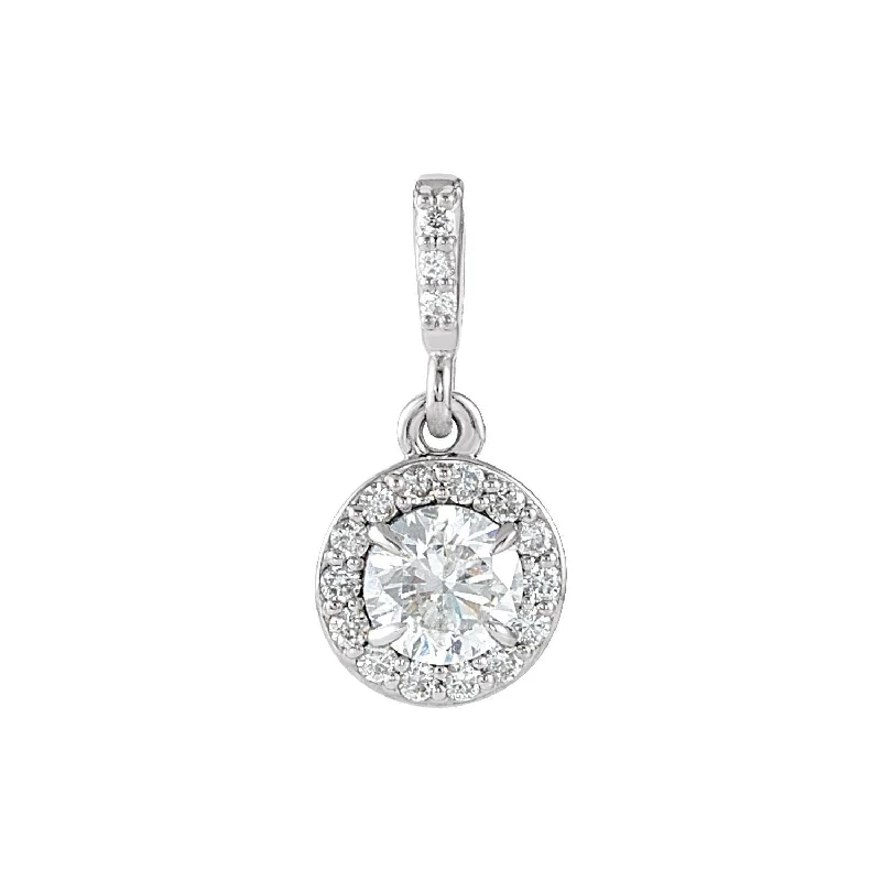 Bestselling Jewelry At Special Promotional Rates Fashion Forward, Function First 14k Gold 3/8ct Lab-Grown Diamond Halo-Style Pendant