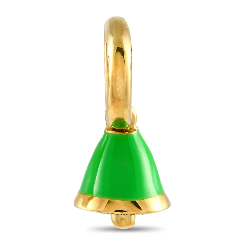 Exclusive Gemstone Jewelry Markdowns – Shop Now Unbeatable Prices Aaron Basha 18K Yellow Gold Diamond and Enamel Bell charm AB52-111324