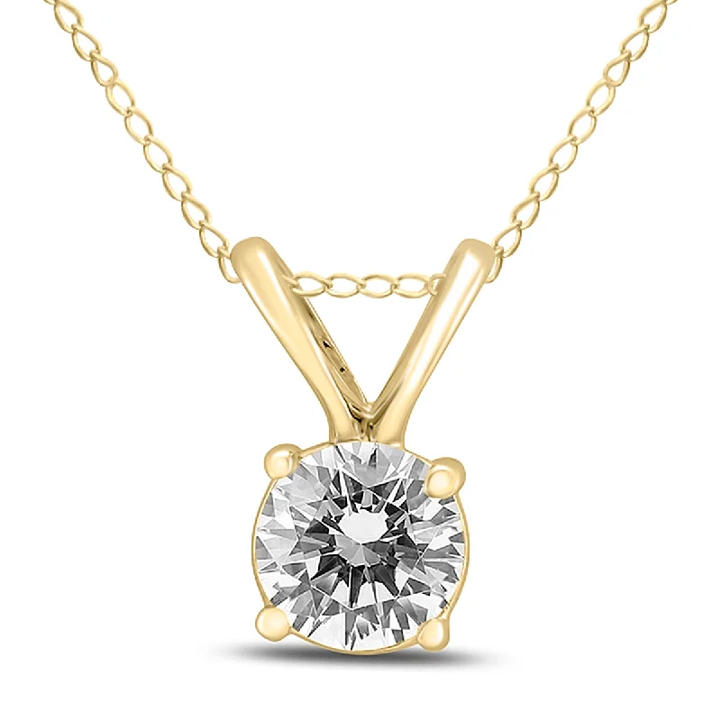 Personalized Jewelry Sale – Meaningful Gifts At Great Prices Best-Sellers 1/3 Carat Diamond Solitaire Pendant In 14K Yellow Gold