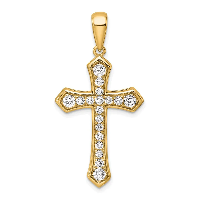 Waterproof Stainless Steel Jewelry For Lasting Beauty Summer Deals 14k Gold Lab Grown Diamond Cross Pendant (0.75ct, VS, D-E)