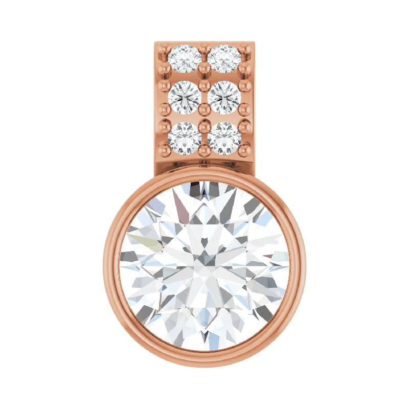 Shop Dazzling Jewelry At The Best Prices Style Revolution 14K Rose 3/4ct Lab-Grown Diamond Pendant