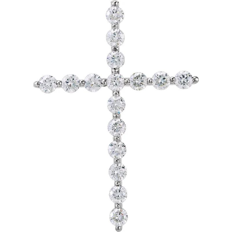 Breathtaking Jewelry, Breathtaking Prices Cool Prices 14k Gold 1/2ct Lab-Grown Diamond Cross Pendant