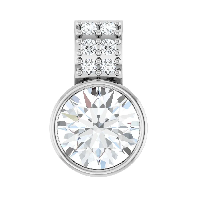 Elegant Jewelry Pieces At Unbelievable Prices End-Of-Season Clearance 14k White Gold 3/4ct Lab-Grown Diamond Pendant