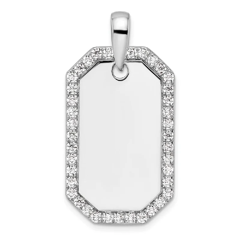 Limited Stock On Premium Jewelry At Low Prices Must Haves 14K Gold Lab Grown Diamond Dog Tag Pendant (1ct, VS, D-E)