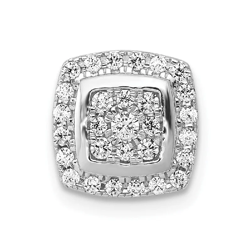 Shop High-Quality Jewelry At Jaw-Dropping Discounts Quick Grab Deals 14K White Gold Lab Grown Diamond Slide Pendant (0.33ct, VS, G-H)