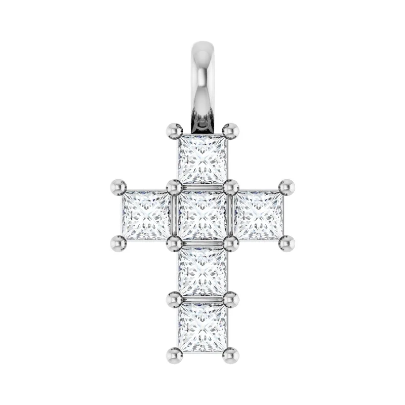 Exclusive Gemstone Jewelry At Special Prices Limited Time Deal 14k Gold Princess Cut 1/2ct Lab-Grown Diamond Pendant