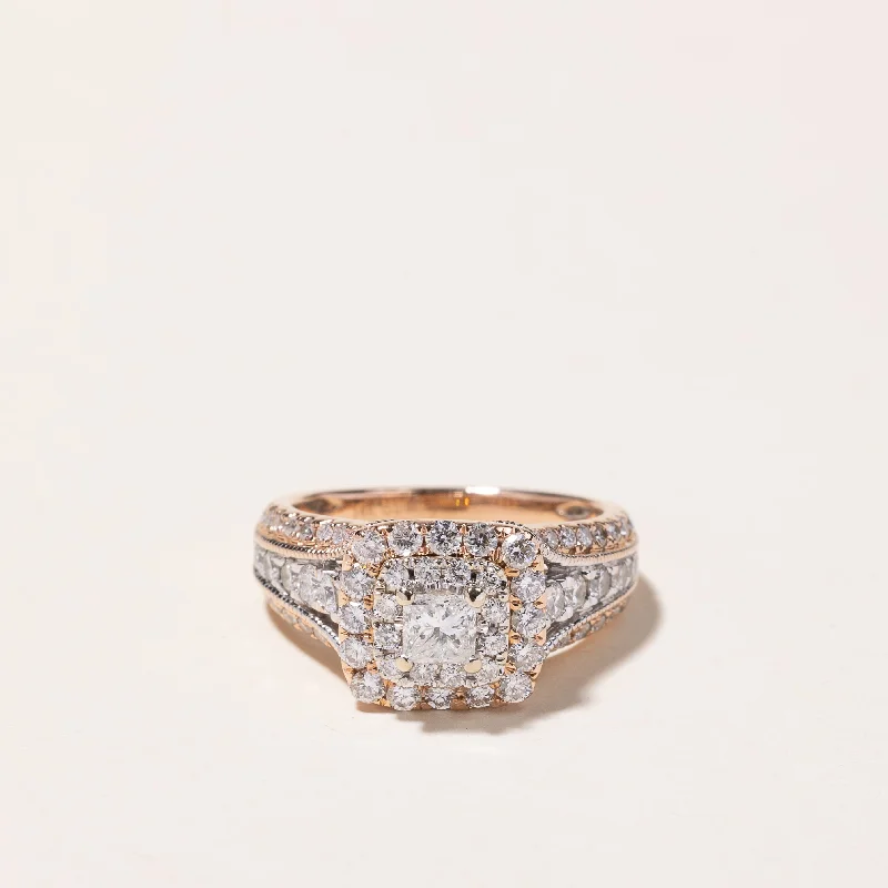 Sparkle For Less – Shop Our Limited-Time Jewelry Deals Flash Sale Now 14k Rose Gold Diamond Engagement Ring | 1.38ctw | SZ 5.25