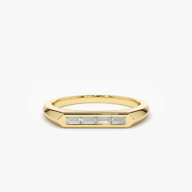 Flash Jewelry Sale – Get Stunning Pieces At Low Prices Limited Edition 14k Unique Baguette Stackable Ring