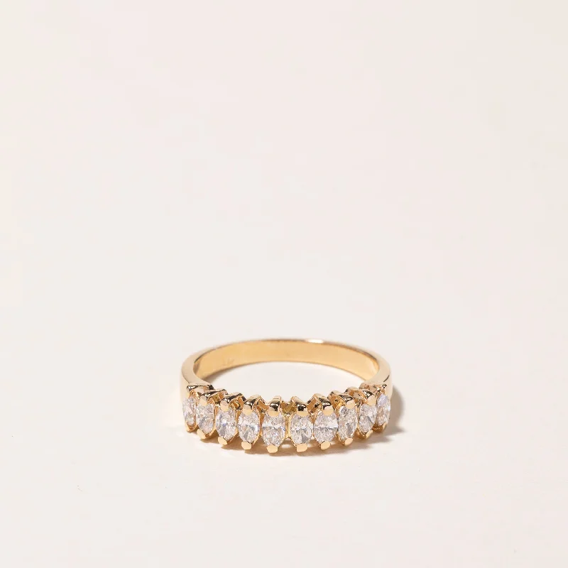 Trendy Minimalist Jewelry For Everyday Wear Unleash Your Fashion 14k Yellow Gold Diamond Ring | 0.60ctw | SZ 4.25