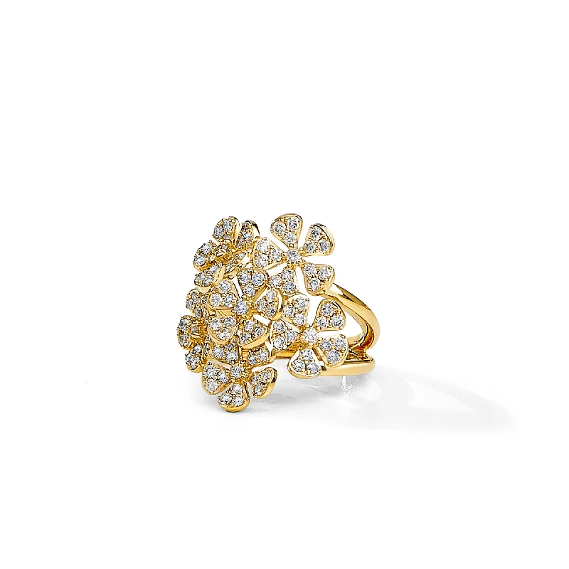 Huge Savings On Timeless Jewelry Collections Diamond Flower Bunch Ring