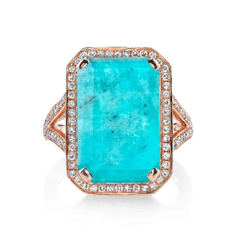 Huge Markdowns On Premium Jewelry Styles AMAZONITE PORTRAIT GEMSTONE RING