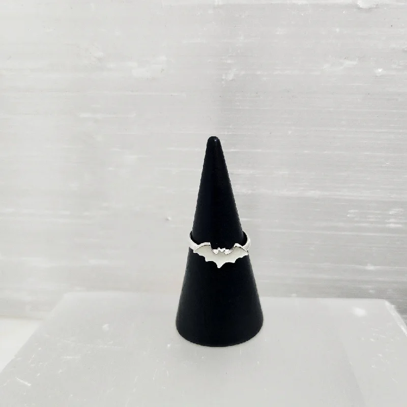 Fashion-Forward Jewelry At Incredible Prices Seasonal Style Discounts Bat Stacking Ring in Sterling Silver