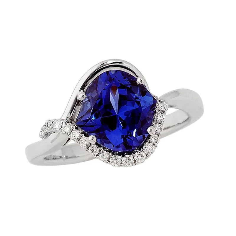 Luxury Meets Affordability – Jewelry Sale Now Live CHATHAM LAB GROWN SAPPHIRE AND DIAMOND HALF HALO RING