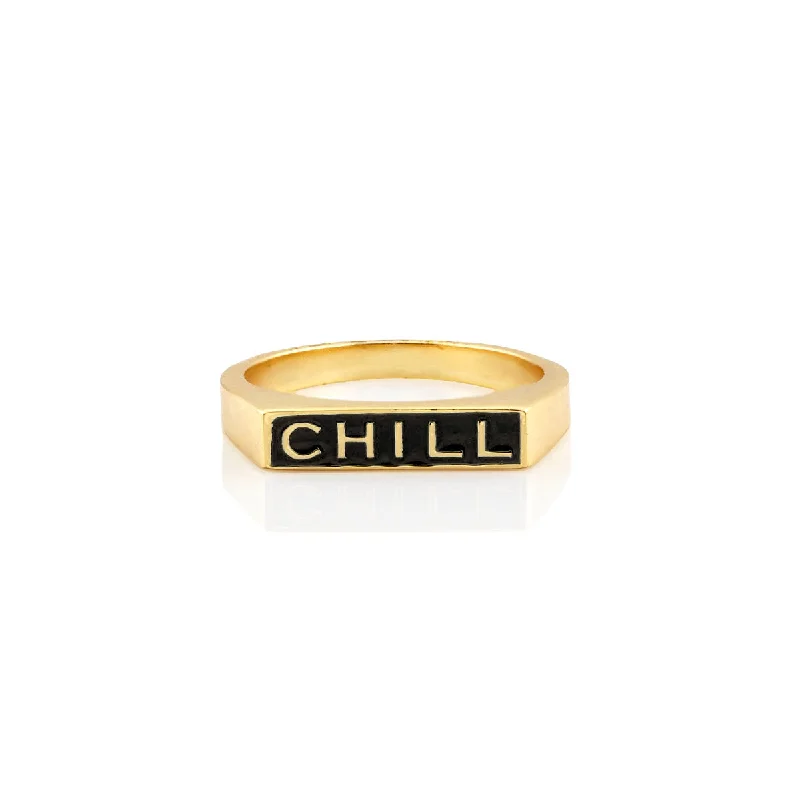 Limited-Time Jewelry Discounts – Shine Without The Splurge Unleash Your Fashion Chill Black Enamel Ring