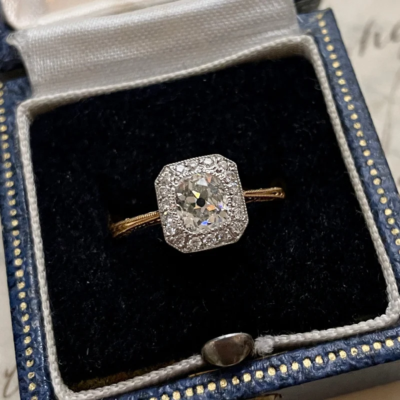 Jewelry Deals That Outshine The Rest Limited Edition Deco Old Mine Cut Diamond Ring