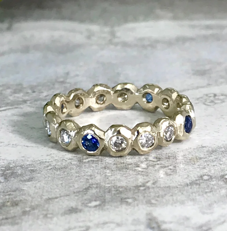 Exclusive Jewelry Sale – Sparkle For Less Faceted Pebble Eternity Ring