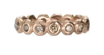 Premium Jewelry Now Available At Special Discounts Faceted Pebble Eternity Ring