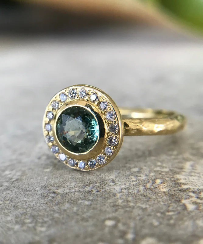 Stunning Jewelry At A Fraction Of The Price Green Sapphire Halo Ring