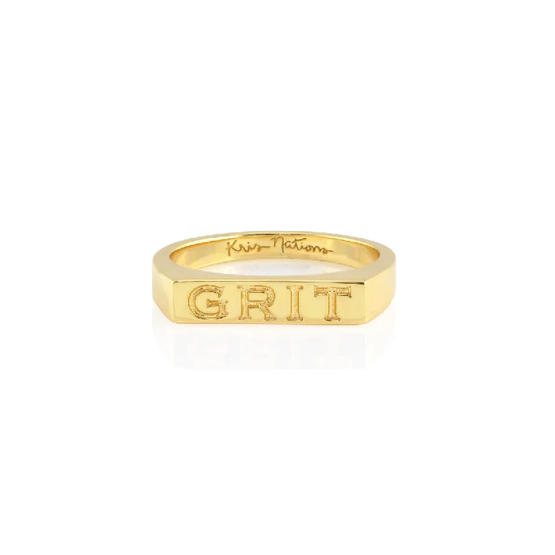 Unmissable Jewelry Clearance – Final Reductions Winter Warehouse Sale Grit Engraved Ring