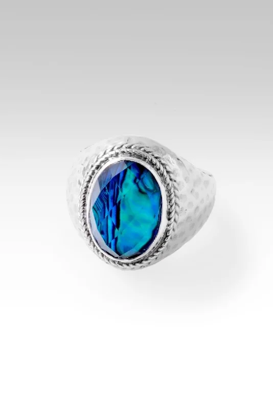 Shop Fine Jewelry With Amazing Deals Special Offers, Don't Miss Light of My Presence Ring™ in Bali Waters Abalone & Quartz Triplet