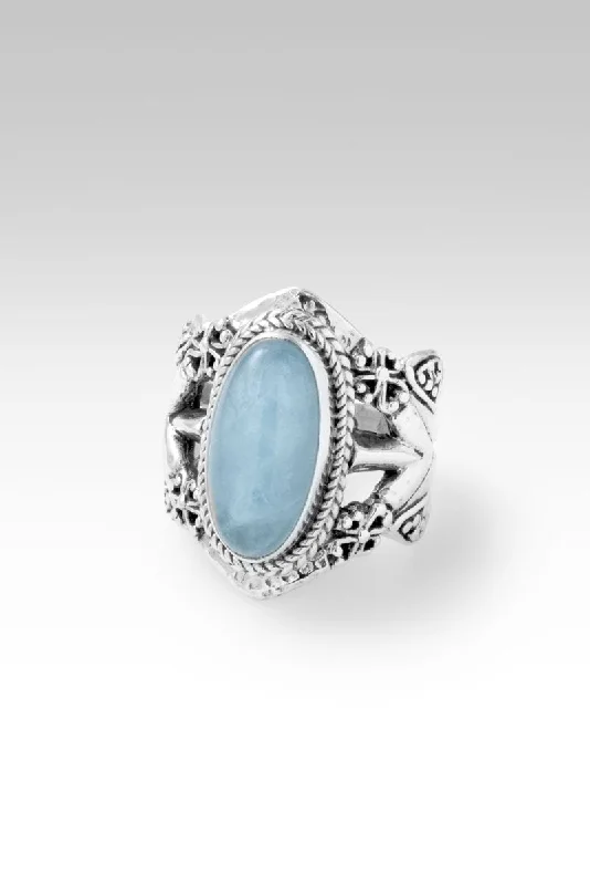 Affordable Elegance – Special Jewelry Sale Now Live Chic And Edgy Light of the World Ring™ in Aquamarine