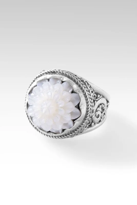 Final Call For Exquisite Jewelry At Reduced Rates Durable Fashion Picks Live in Faith Ring™ in White Mother of Pearl