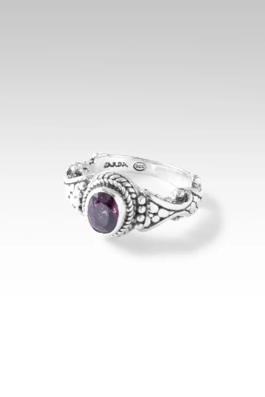 Elegant Jewelry Pieces At Unbelievable Prices Casual Yet Chic Sales Love One Another Ring™ II in Elderberry Spinel