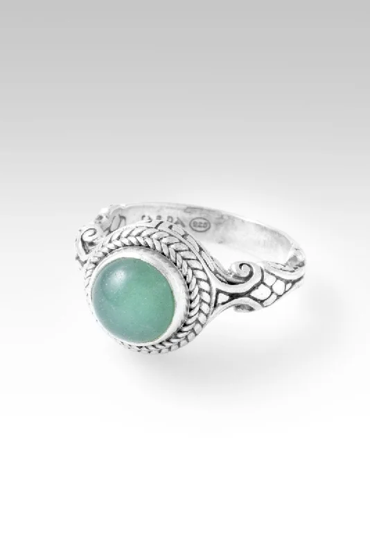 Personalized Jewelry At Special Discount Rates Imeless Style Love One Another Ring II™ in Green Adventurine