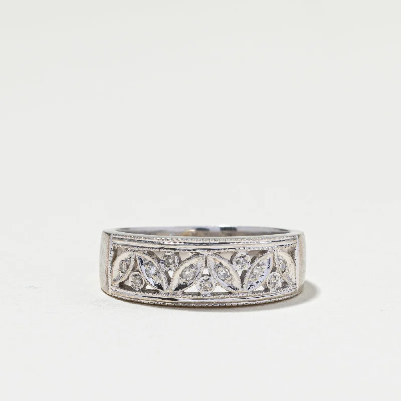 Limited-Stock Jewelry Sale – Shop Before It's Gone Milgrain Detail Diamond Ring | 0.11ctw | SZ 7.5 |