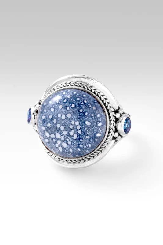 Buy More, Save More On Stunning Jewelry Pieces Dive Into Trendy Styles My True North Ring™ in Blue Sponge Coral