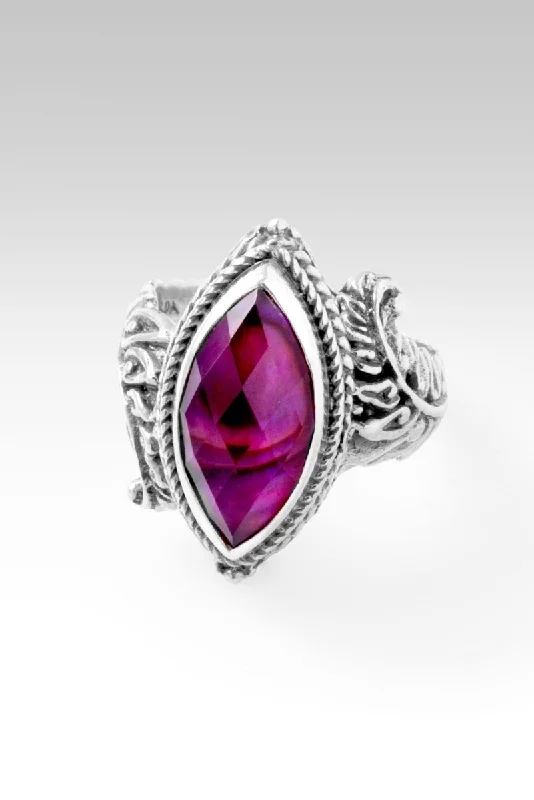 Fashion-Forward Jewelry At Exclusive Discounts Embrace New Fashion Only Just Begun Ring™ in Pink Purple Abalone & Quartz Triplet