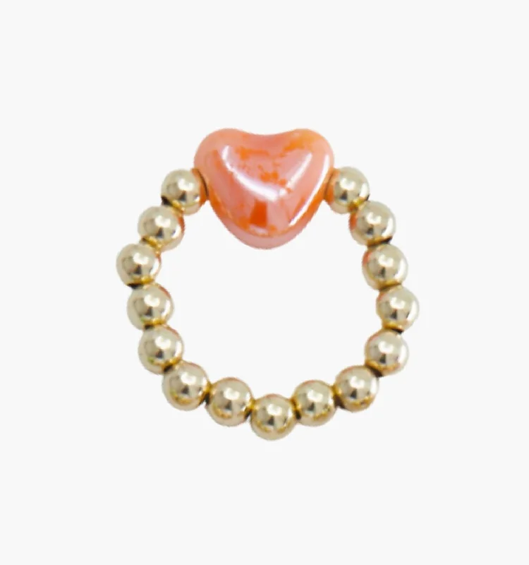 Elegant Jewelry, Exclusive Prices – Shop Now Casual Chic Orange Sweetheart Ring