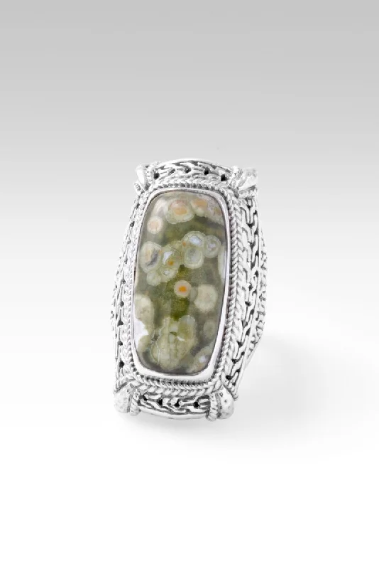 Shop Modern Jewelry Collections With Exclusive Discounts Trendy Threads Out of the Wilderness Ring™ in Rainforest Jasper