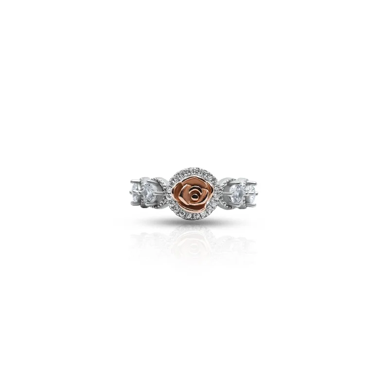 Fine Jewelry, Limited-Time Offers Available Budget Friendly Pure 925 Silver Premium "Rose Delight" Ring for Her