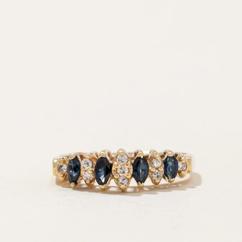 Shop Dazzling Jewelry At The Best Prices Vibrant Style Promotions Sapphire & Diamond Ring | 0.26ctw, 0.09ctw | SZ 5.25 |