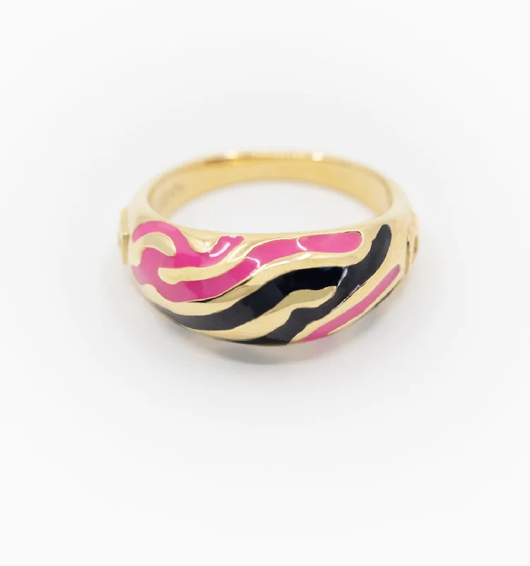 Timeless Jewelry At Special Discount Rates Fashionable Comfort Promotions Savannah Dome Ring In Neon Pink