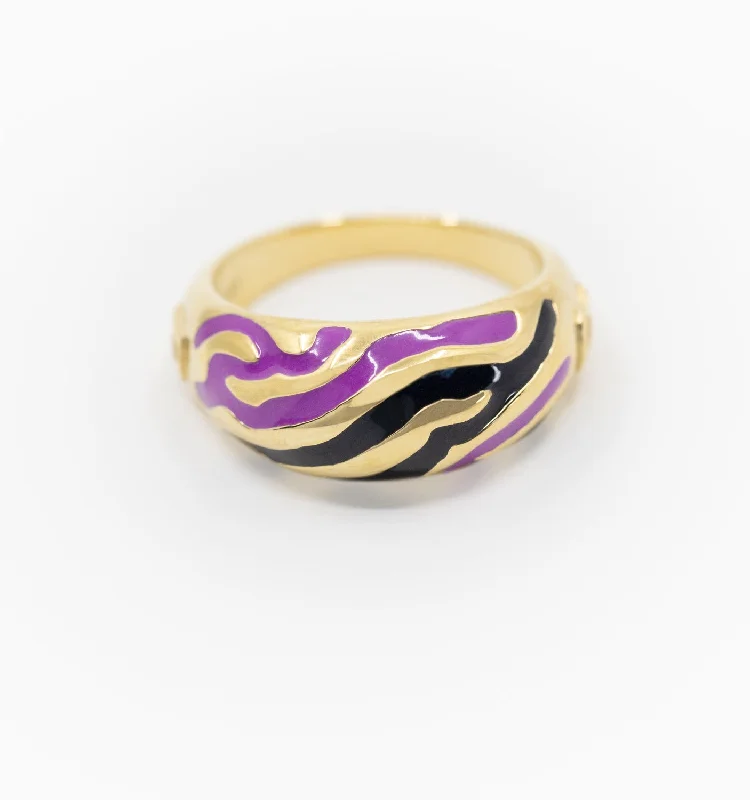 Limited-Time Offer On Premium Jewelry Collections Trendy Looks On Sale Savannah Dome Ring In Purple