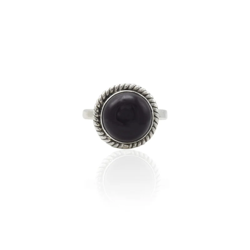 Grab Your Favorite Jewelry At The Lowest Prices Classy Style Discounts Silver Dark Purple Gemstone Ring for Girls