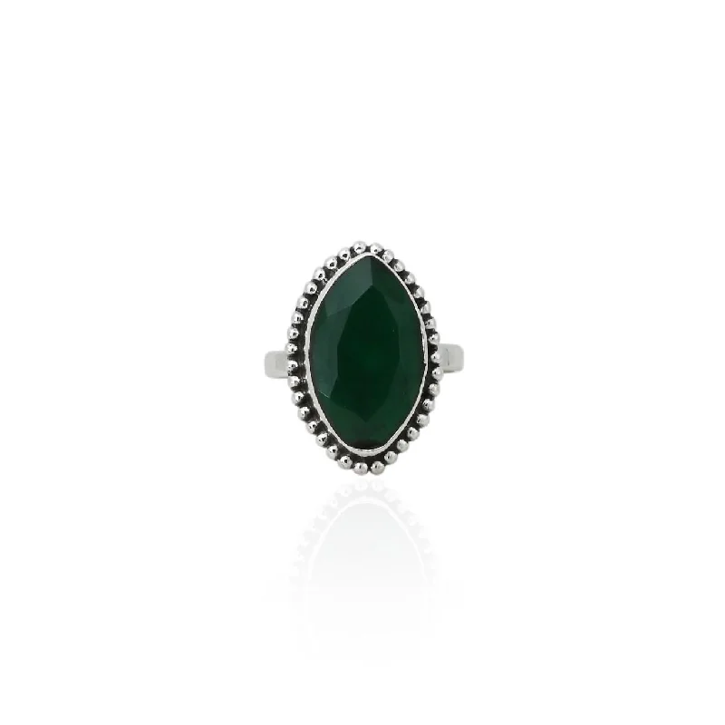 Best Jewelry Deals – Shop Premium Pieces At Great Prices Athleisure Style Sale Silver Exquisite Green Stone Ring