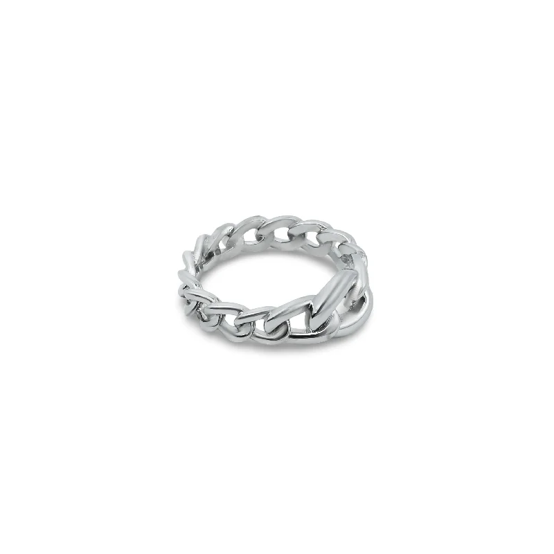 Handcrafted Jewelry Sale – Unique Designs At Low Prices Discover Promotions Sleek Sterling Silver Chain Link Ring