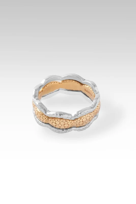 Elegant Jewelry, Exclusive Prices – Shop Now Sow Gentleness Ring Set of 3™ in 18K Gold & Rhodium Over Sterling Silver