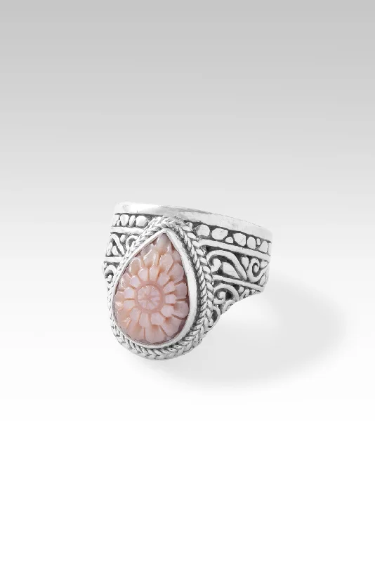 Personalized Jewelry Sale – Unique Gifts At Low Prices Spiritual Strength Ring™ in Pink Mother of Pearl