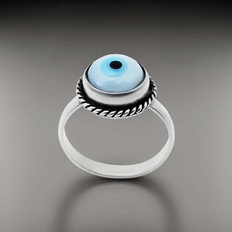 Timeless Beauty, Unbeatable Deals – Jewelry Sale On Sterling Silver Evil Eye Design Ring for Girls