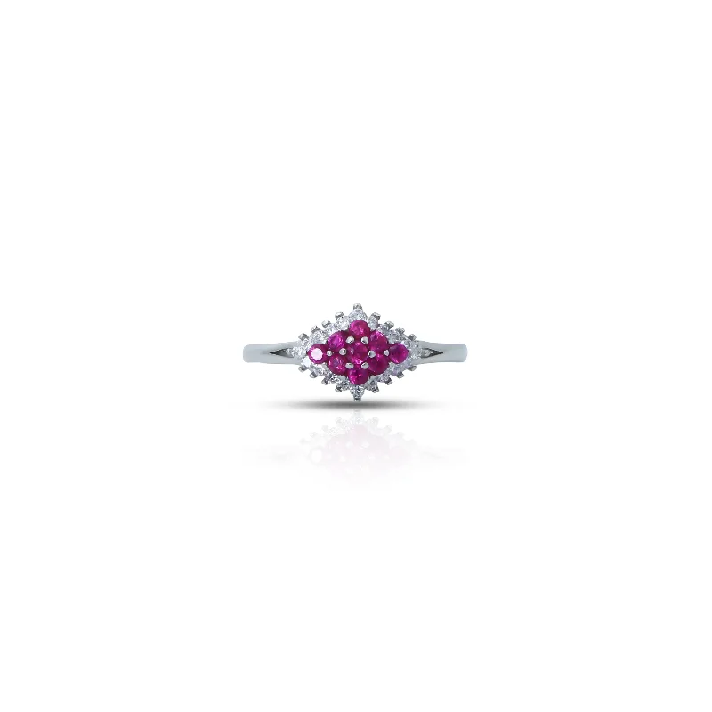 Elegant Jewelry At Unbeatable Offers – Shop Before It's Gone Sterling Silver Multiple Pink Stone Ring