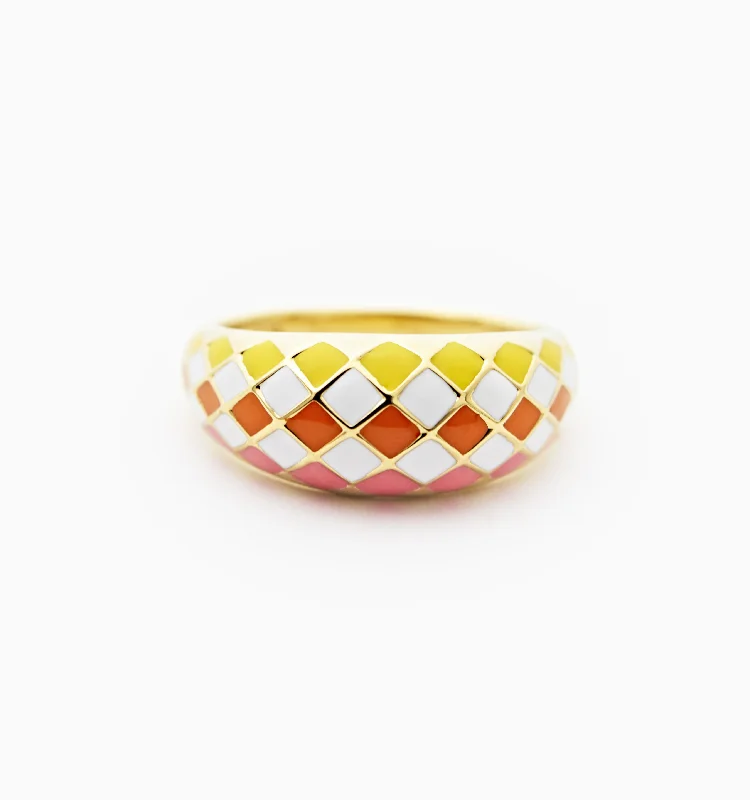 Stunning Jewelry At A Fraction Of The Price Find Your Unique Flair Sunset Checker Ring